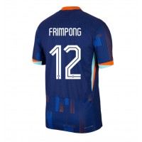 Camisa de Futebol Holanda Jeremie Frimpong #12 Equipamento Secundário Europeu 2024 Manga Curta